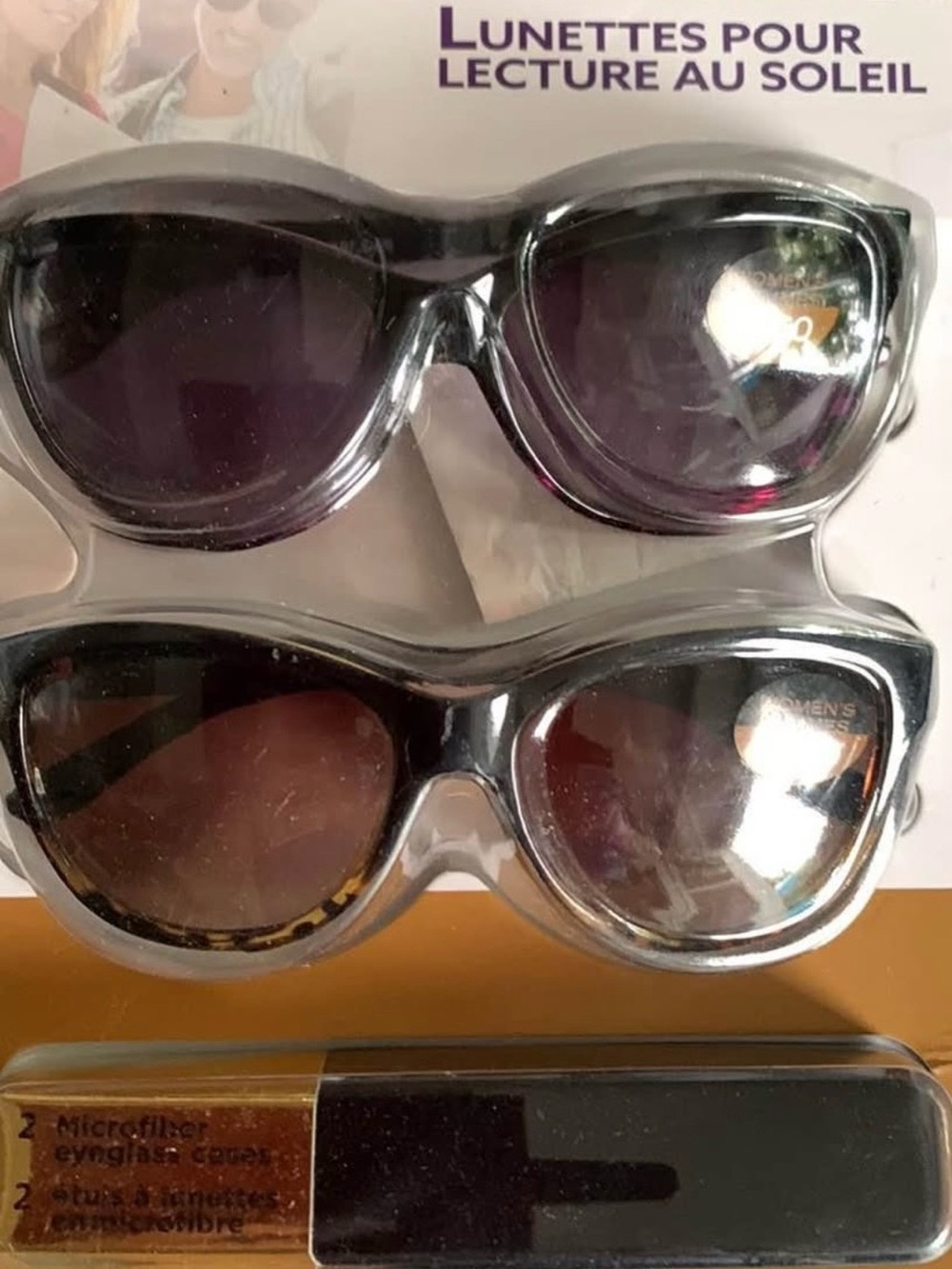 Women's Reading Sunglasses - Black (Pack of 2)